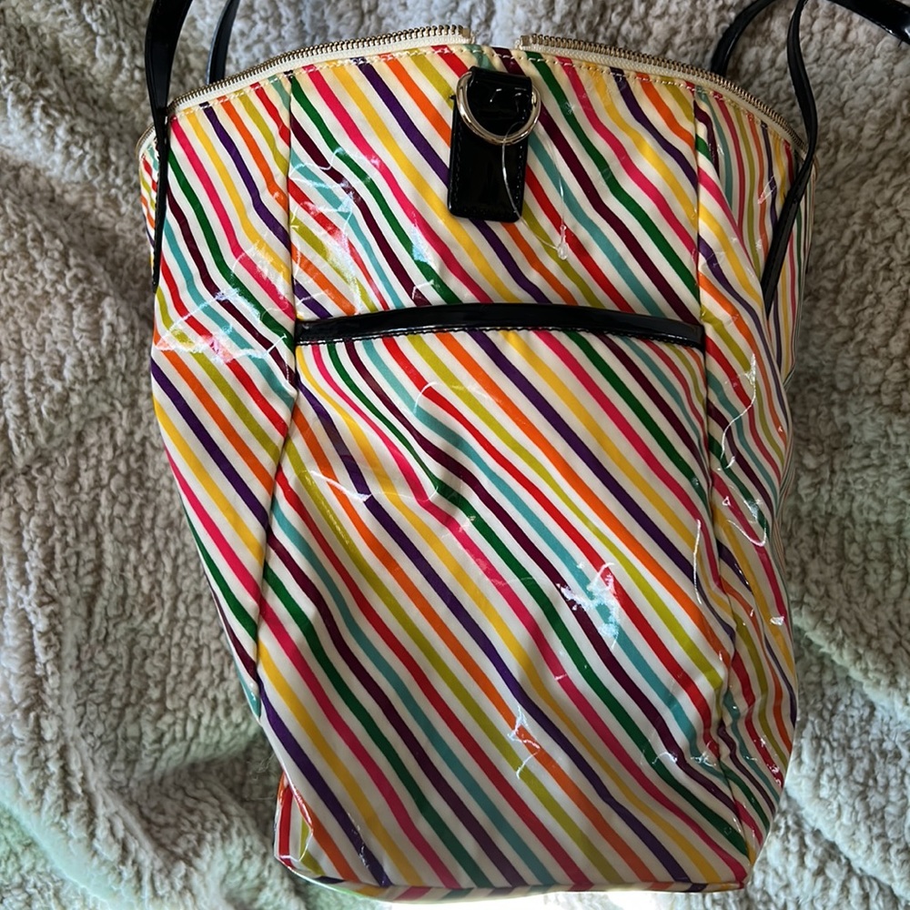 Authentic Kate Spade Colorful Striped Tote in Great Condition Inside and Out! - Picture 6 of 10